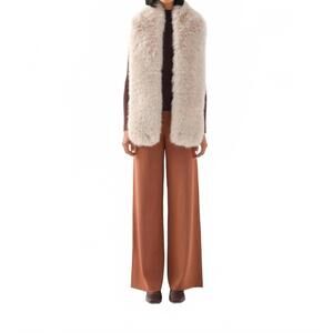 NEW UNREAL FUR west end scarf in almond